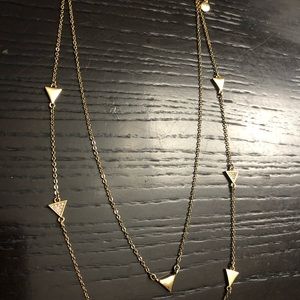 Chloe+Isabel gold convertible pave necklace